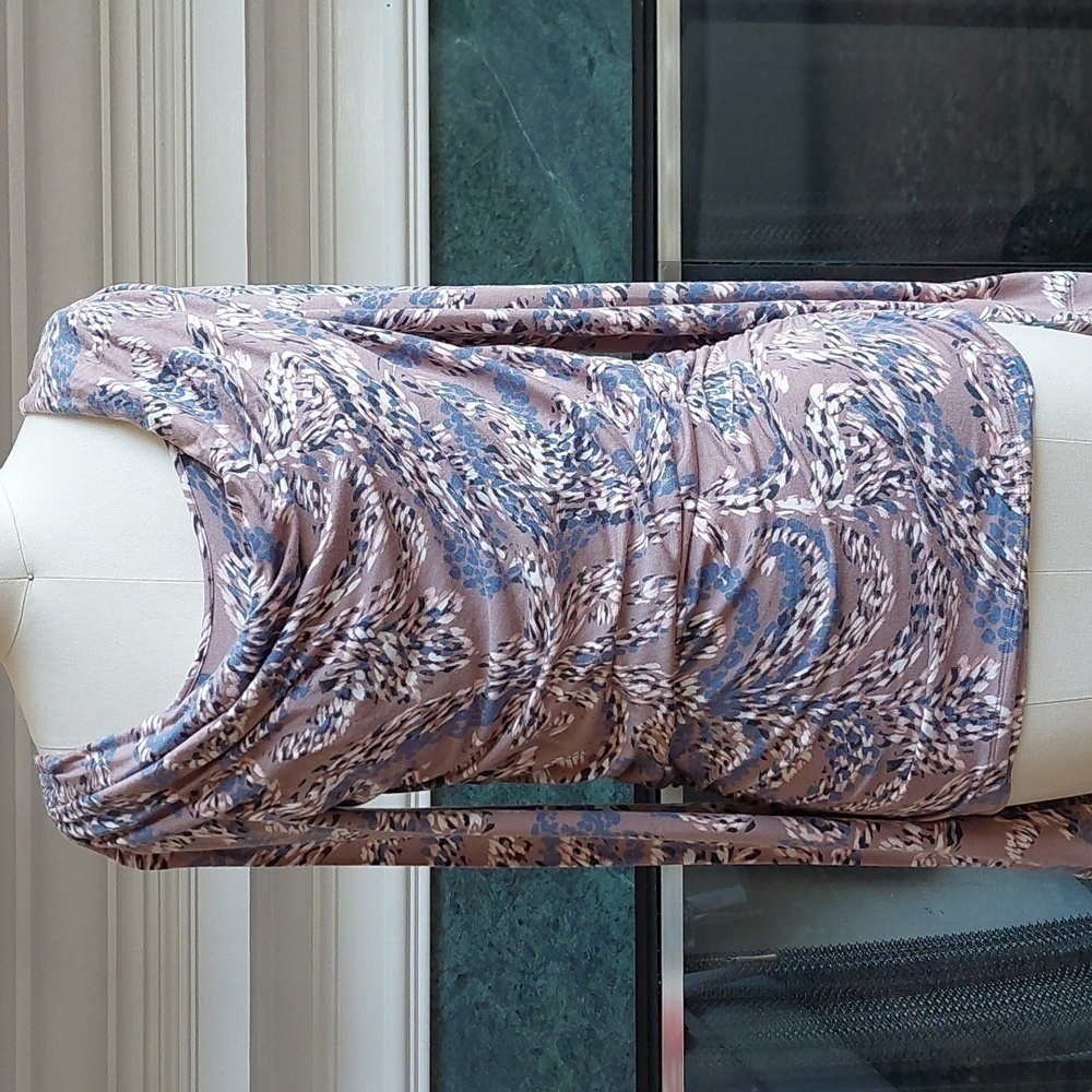 CABI Cowl Neck  Patterned Shirt